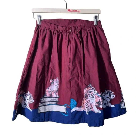 ModCloth Cat Circle Skirt Size Medium - Picture 6 of 8